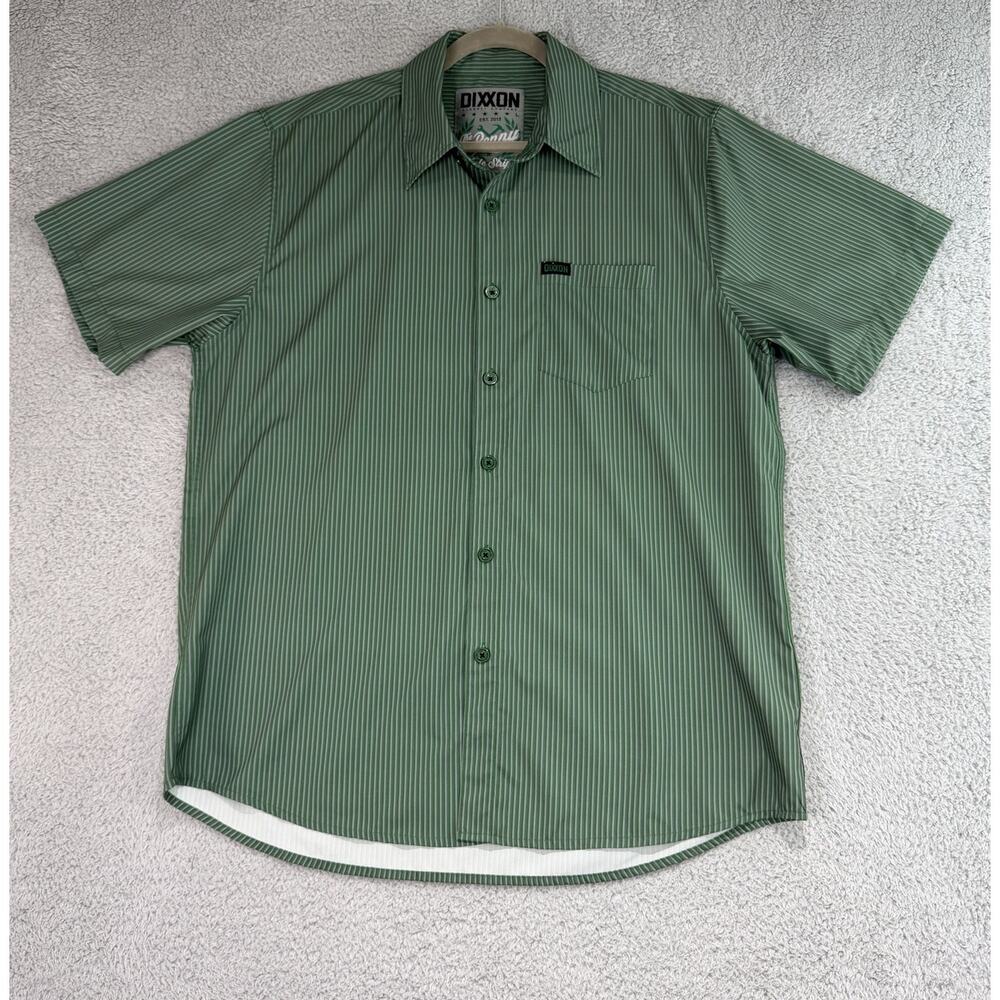 Dixxon Flannel Company “The Benny” Triple Stripe Button Down Shirt Green Size L